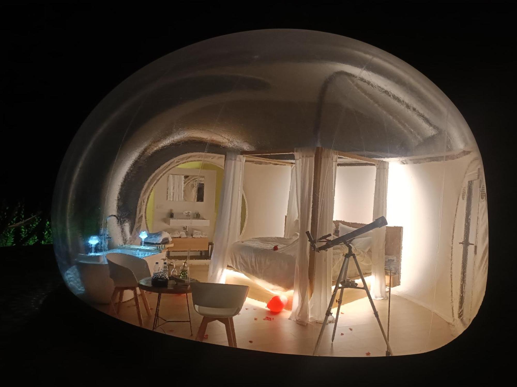 Bubble Room Puglia Villa Bautier Bubblenights Cerignola Bagian luar foto